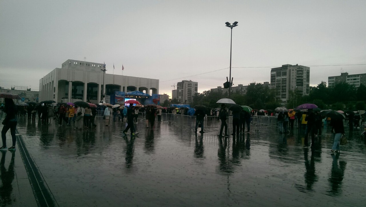 В Перми из-за плохой погоды отменили концерты под открытым небом