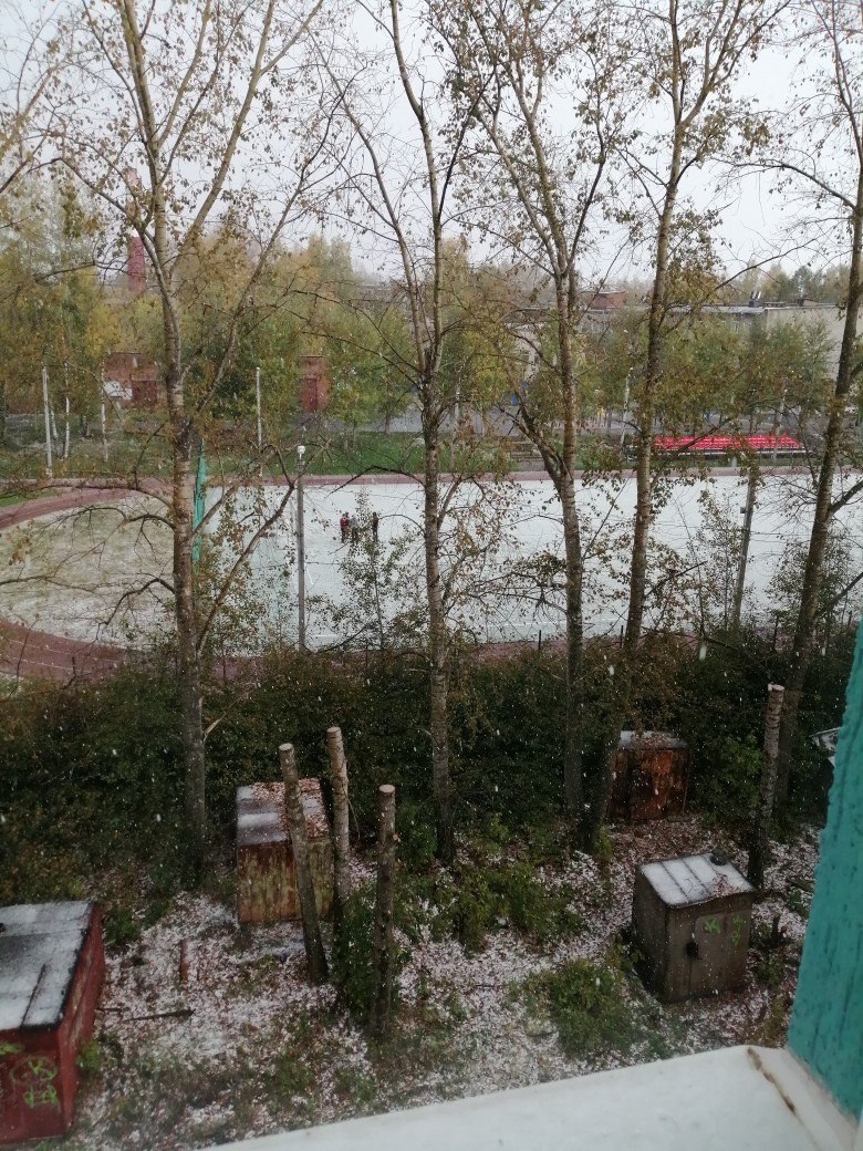 Фото дня: «первый снег в Перми»