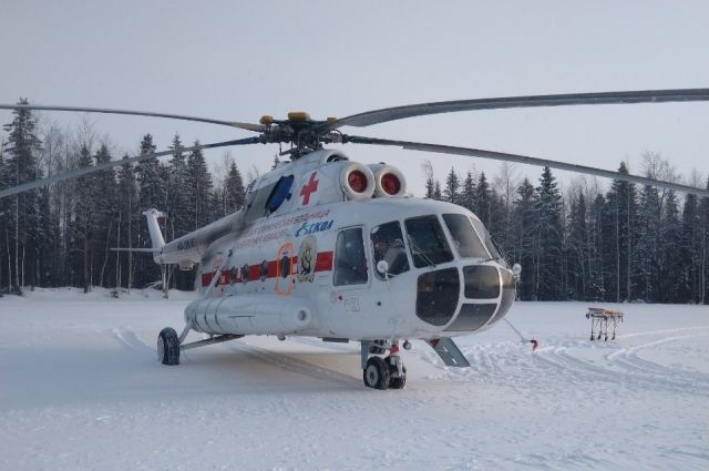 В Чердынском районе туриста экстренно вертолетом санавиации эвакуировали в больницу