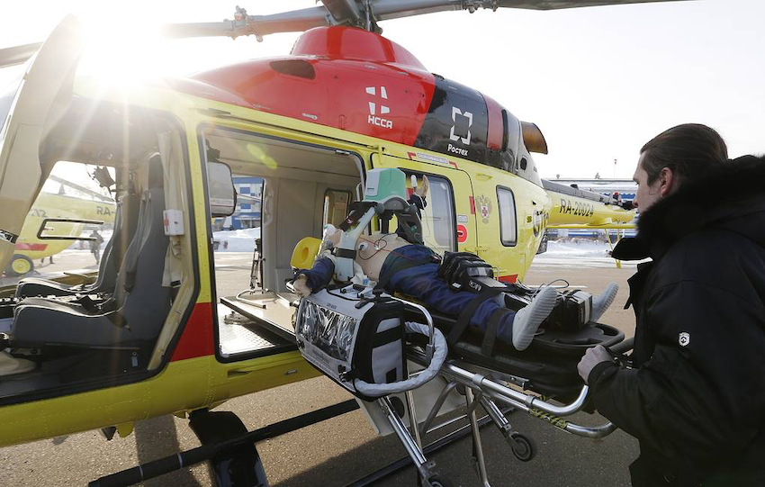 С середины июля вертолетом санавиации в Пермь были эвакуированы 84 пациента