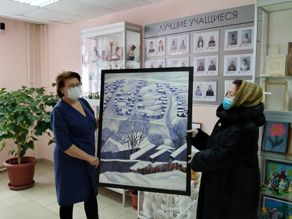 Депутат Дмитрий Скриванов передал в коллекцию Чернушинской школы искусств картину известного художника