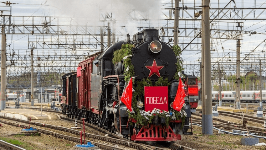 30 апреля в Пермь приедет ретропоезд «Эшелон Победы» с танком Т-34 и «Катюшей»