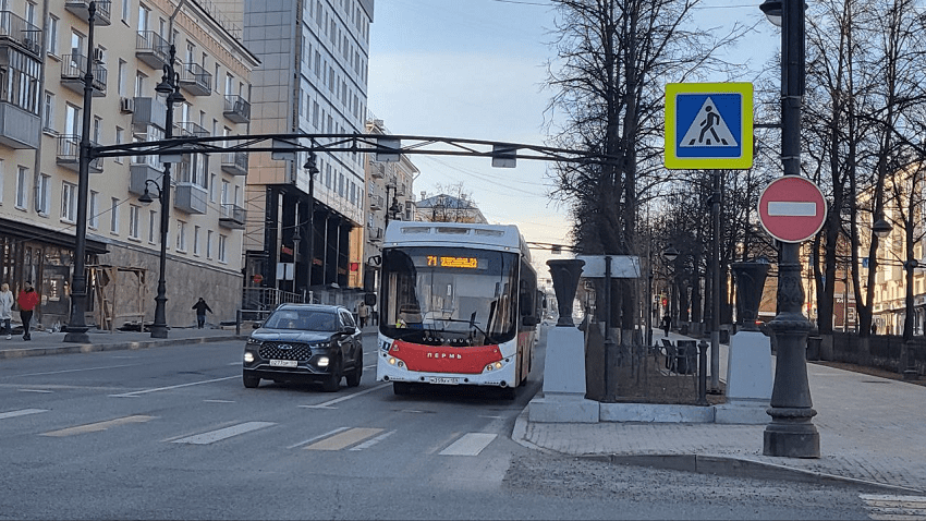8 апреля в Перми запустили временный автобусный маршрут №71