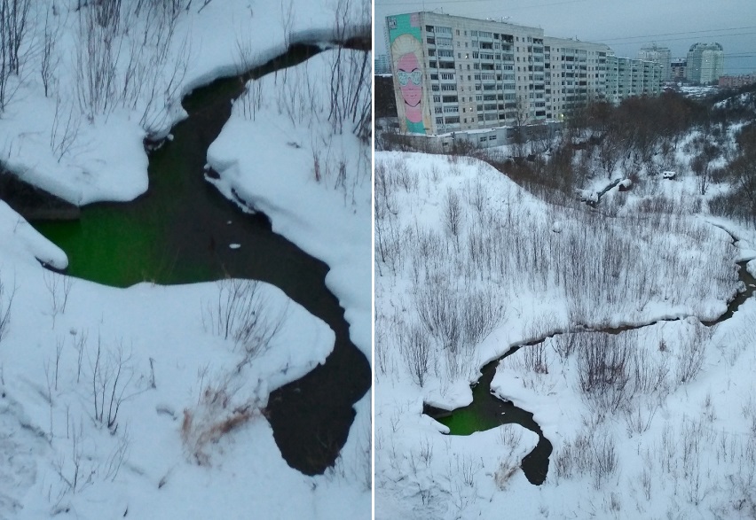 Зеленая вода в реке Егошихе в Перми оказалась безвредной проверкой теплосети