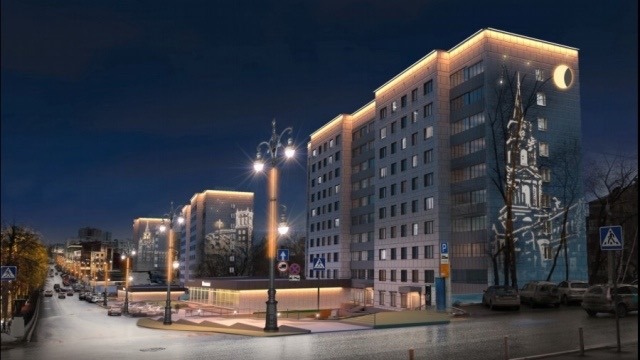 Мэрия презентовала депутатам Гордумы мастер-план декоративной подсветки домов на Комсомольском проспекте