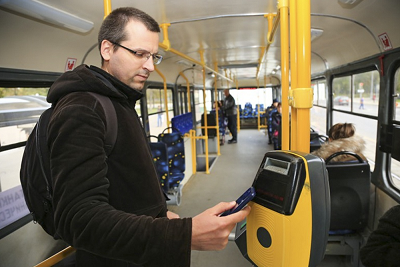 С 1 февраля в Перми начнется эксперимент по бескондукторной системе оплаты проезда