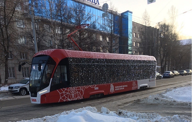 С 1 февраля в пермских трамваях начнёт действовать функция адресного открытия дверей