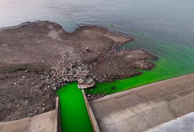 В Перми вода в трех малых реках окрасилась в зеленый цвет