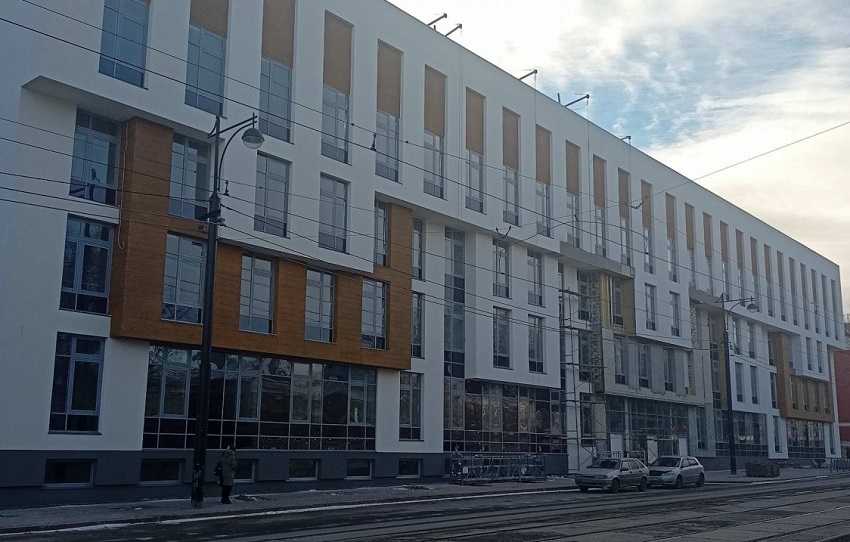 В Перми работы по строительству поликлиники на улице Ленина выполнены почти на 80%
