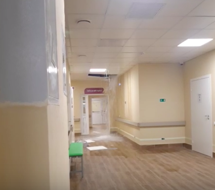 В Перми сильный ливень затопил новую детскую поликлинику 