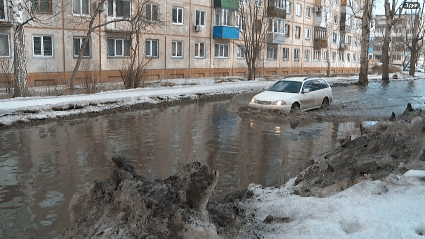 В Прикамье разлив реки Луньвы привел к затоплению жилых домов