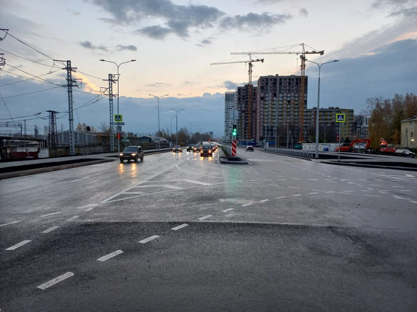 В Перми открыли движение транспорта по второму участку улицы Строителей 